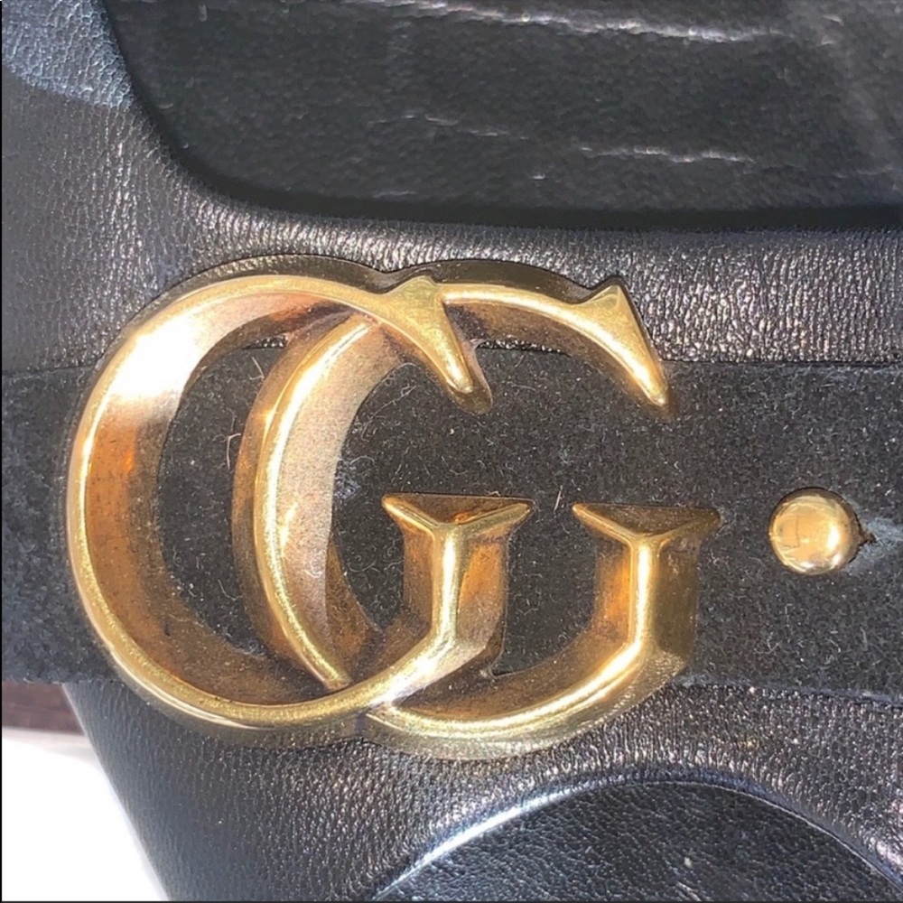 RARE💕 GUCCI MARMONT Black Leather. - Picture 9 of 9